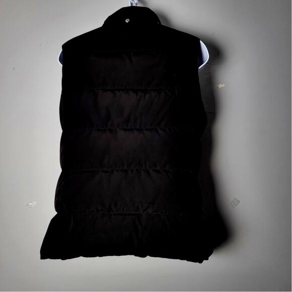 Talbots Black Puffer Vest Petites P (Sm) Down Feather Fill Warm Cozy Minimalist - Picture 2 of 7